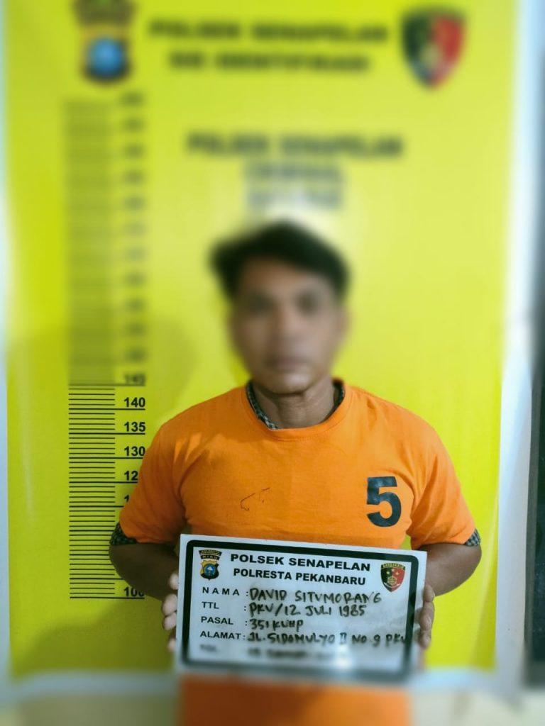 Tim Opsnal Polsek Senapelan Amankan Pelaku Tindak Pidana Penganiayaan