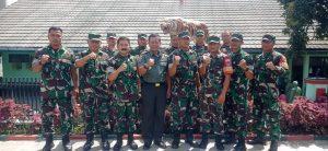 Koramil 1114/Cilawu Gelar Acara Pisah Sambut Danramil Kapten Arm Hariyanto Kepada Kapten Inf Encep Dedi Iskandar