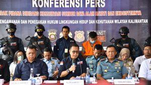 Wakil Komandan Lantamal XII Hadiri Press Release Penyelundupan Satwa oleh Le Van Hieu Nahkoda Kapal MV Royal 06 Berbendera Vietnam