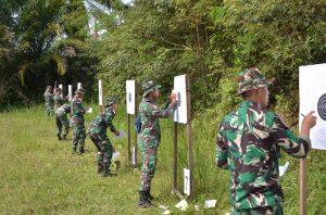 TNI AL, Tingkatkan Kemampuan, Prajurit Lanal Dumai Laksanakan Latihan Menembak