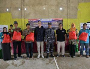 Pelayaran Susur Sungai Musi Sinergitas Lanal Palembang Dengan Bank Indonesia Perwakilan Provinsi Sumsel Sambangi Desa Upang Kabupaten Banyuasin