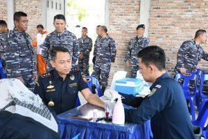 Sambut HUT Ke-18, TNI AL Lanal TBA Laksanakan Bakti Sosial Donor Darah