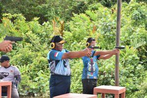 Tingkatkan Profesionalitas, Personel Lantamal XII Latihan Menembak Pistol