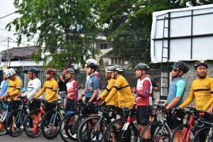 Komandan Lantamal XII Pontianak Lepas Peserta Borneo Cycling Tour 2023