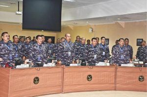 PgS. Danlanal Bintan Ikuti Rakor dan Rakernis Potmar Tahun 2023