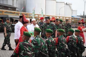 Danlantama I Hadiri Pelepasan Satgas Yonif RK 115/ML Kodam IM dan Yonif 125/SMB Kodam I/BB Oleh Panglima TNI