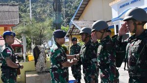 Diperkuat Prajurit Baru, Lanal Tarempa Gelar Acara Tradisi Penerimaan Bintara Remaja