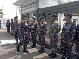 PANGKALAN TNI ANGKATAN LAUT LHOKSEUMAWE SAMBUT KEDATANGAN KOMANDAN BARU