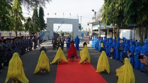 Tradisi Penyambutan Peusijeuk Komandan Lanal Lhokseumawe