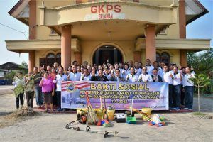 Bakti Sosial Lantamal I, Pembersihan Rumah Ibadah GKPS Kampung Salam Belawan Dalam Rangka Paskah Tahun 2023