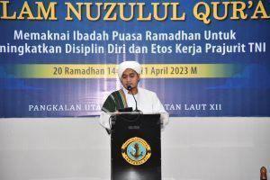 Maknai Ibadah Puasa Ramadhan, Lantamal XII Peringati Malam Nuzulul Qur’an