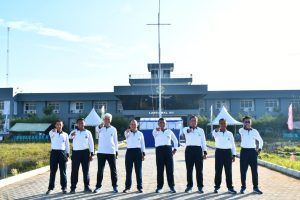 Satgas Operasi Trisila 2023 Laksanakan Olahraga Bersama di Lantamal XII