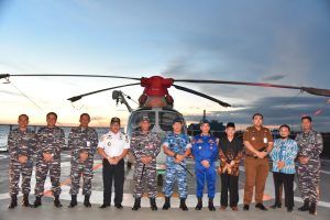 Lantamal XII Beserta Satgas Operasi Trisila 2023 Undang Forkopimda Makan Malam di KRI Teluk Calang