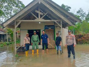 Puluhan Rumah Warga Eka Mulya Kecamatan Mesuji Timur Kabupaten Mesuji, terendam banjir