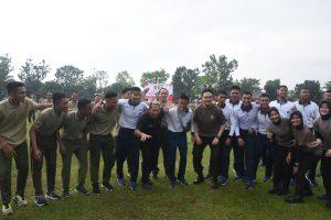 Solidaritas dan Sinergitas TNI-POLRI Di Provinsi Riau Terjalin Harmonis, Lanal Dumai Hadiri Olahraga Bersama