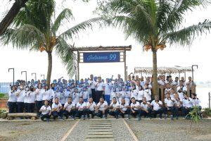 Pererat Tali Silaturahmi, Keluarga Besar Pangkalan TNI AL Palembang Adakan Olah Raga Bersama