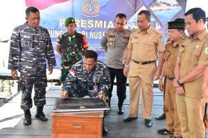 Komandan Lantamal XII Ikuti Vicon Peresmian Kampung Bahari Nusantara