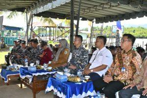 LANAL SIBOLGA TURUT MERESMIKAN KAMPUNG BAHARI NUSANTARA (KBN) DI DESA JAGO-JAGO TAPTENG.