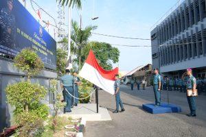 Tingkatkan Rasa Nasionalisme dan Disiplin, Pangkalan TNI Angkatan Laut Palembang Laksanakan Upacara Bendera Tujuh Belasan