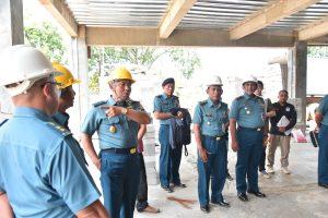 Kunjungi Lantamal XII, Irjenal Tinjau Pembangunan RSAL TK III Lantamal XII Pontianak