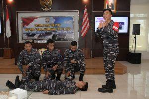 Tingkatkan Profesionalisme, Prajurit Lanal Palembang Laksanakan Latihan VBSS