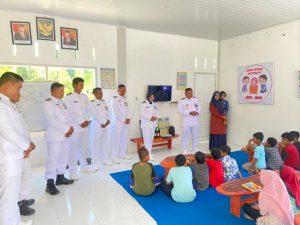 Peringati Hari Lahir Pancasila, Lanal Simeulue Berikan Edukasi Informal Dalam Rangka Mendukung Program Kabupaten Layak Anak Simeulue