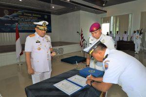 Danlantamal I Belawan Pimpin Sertijab Komandan Lanal Dumai, Aspotmar Danlantamal I dan Kakuwil Lantamal I