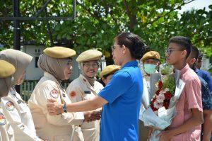 Pangkalan TNI AL Dumai Gelar Acara Tradisi dan Pengantar Tugas Kolonel Laut (P) Stanley Lekahena Beserta Ny. Sandra Stanley