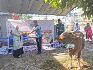 Maknai Hari Raya Idul Adha, Pangkalan TNI AL Banjarmasin Gelar Sholat dan Pemotongan Hewan Qurban