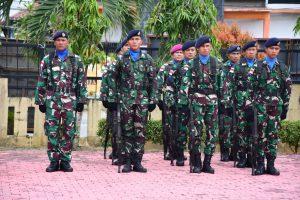 Danlanal TBA Hadiri Puncak HUT Bhayangkara Ke-77 di Polres Tanjungbalai