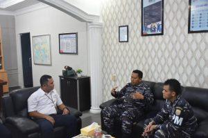 Wujud Sinergitas, Danlanal Bintan Coutessy Call (CC) Dengan PT. Pertamina Tanjung Uban