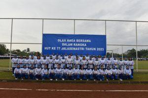 Jalasenastri Korcab I DJA I Laksanakan  Olahraga Bersama