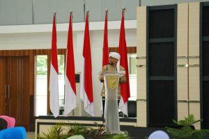 Wadan Lantamal XII Ikuti Tausyiah Abdullah Gymnastiar Dalam Rangka HUT Ke-65 Kodam XII/Tpr