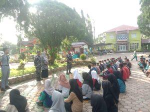 Prajurit Lanal Sabang Bentuk Disiplin dan Karakter Calon Peserta Didik Baru SMK Negeri 1 Sabang