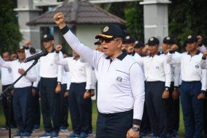 Prajurit Lanal TBA Ikuti Apel Khusus Dalam Rangka Rangkaian Sertijab Pangkoarmada I