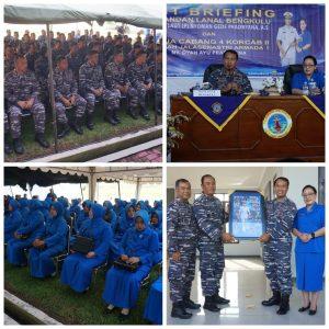 Menjelang Akhir Penugasan, Danlanal Bengkulu Gelar Exit Briefing