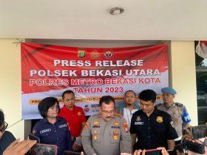 Polsek Bekasi Utara Gelar Ungkap Kasus Penganiayaan dengan Penusukan akibatkan Korban Meninggal