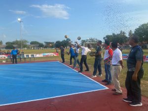 Danlanal Bintan Resmi Buka Turnamen Bola Voli Danlanal Cup I Dalam Rangka HUT Ke-78 Kemerdekaan Republik Indonesia