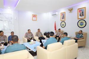 Eratkan Sinergitas TNI dan Polri, Danlantamal I Terima Kunjungan Kapolres Belawan
