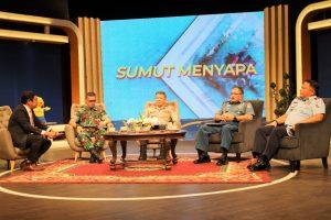 Danlantamal I Hadiri Acara Dialog Sumut Menyapa Kupas Tuntas di TVRI Sumatera Utara