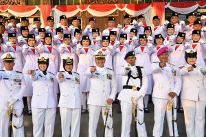 Pangkalan TNI AL Banjarmasin dan Jajaran Ikuti Upacara Detik-Detik Proklamasi HUT Kemerdekaan RI Ke-78