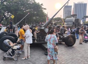 Kendaraan Tempur dan Persenjataan Hiasi Pameran Alutsista TNI Yang Digelar KOREM 052/wkr