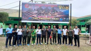 Sambut HUT TNI Ke-78, Lanal Lhokseumawe Ikuti Olahraga Bersama SKJ 88