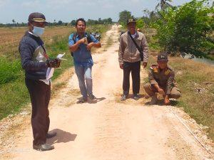 Monitoring dan evaluasi Tim kecamatan Mesuji Di desa Sumber makmur