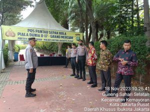 Pengamanan Ops Aman Bacuya Jaya 2023 oleh Subsatgas Gabungan Polsek Kemayoran, Ditpamobvit, dan Ditsamapta