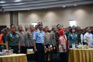 Komandan Lanal Bandung Hadiri Komitmen Bersama Bandung Kondusif, Tertib, Aman dan Santun Pemilu Damai Tahun 2024