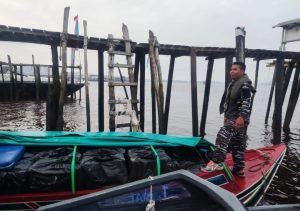 Lanal Dumai Kembali Gagalkan Penyelundupan Rokok di Perairan Sungai Guntung Kabupaten Inhil Provinsi Riau