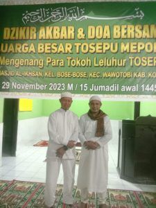 Sukses acara zikir Akbar dan open turnamen bola Volly,Panitia apresiasi Ketua umum Tosepu Mepokoaso H.Asmawa.Tosepu.
