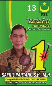 Safril Partang, SH, MH Caleg Dari PBB Ingin Menjadi Penyambung Suara Bagi Masyarakat Lemah