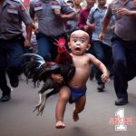 Undangan HALAL BIHALAL NASIONAL di depan gedung Mahkamah Konstitusi